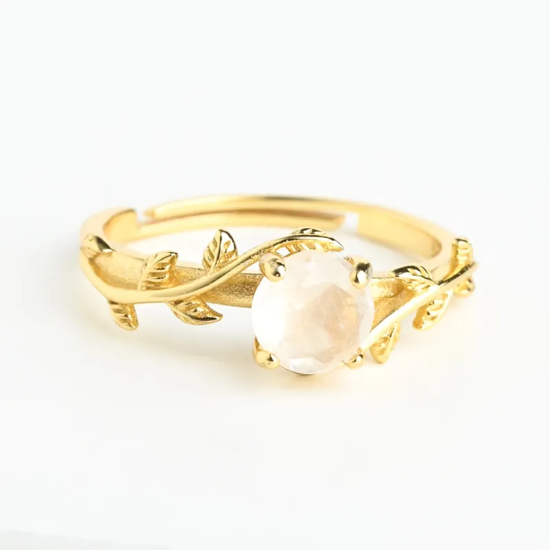 Enchanted Vine Moonstone Ring made by Starfish Project