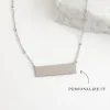 Engravable Silver Bar Necklace sold by Starfish Project