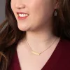 Engravable Gold Bar Necklace sold by Starfish Project