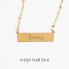Engravable Gold Bar Necklace sold by Starfish Project