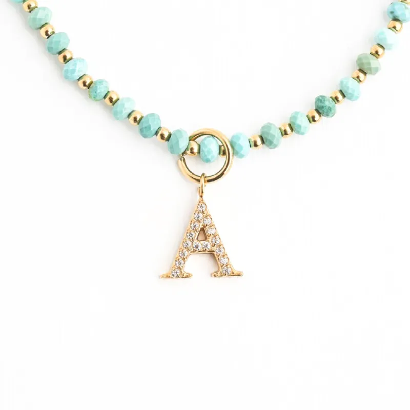 Turquoise Beaded Necklace for Charms sold by Starfish Project