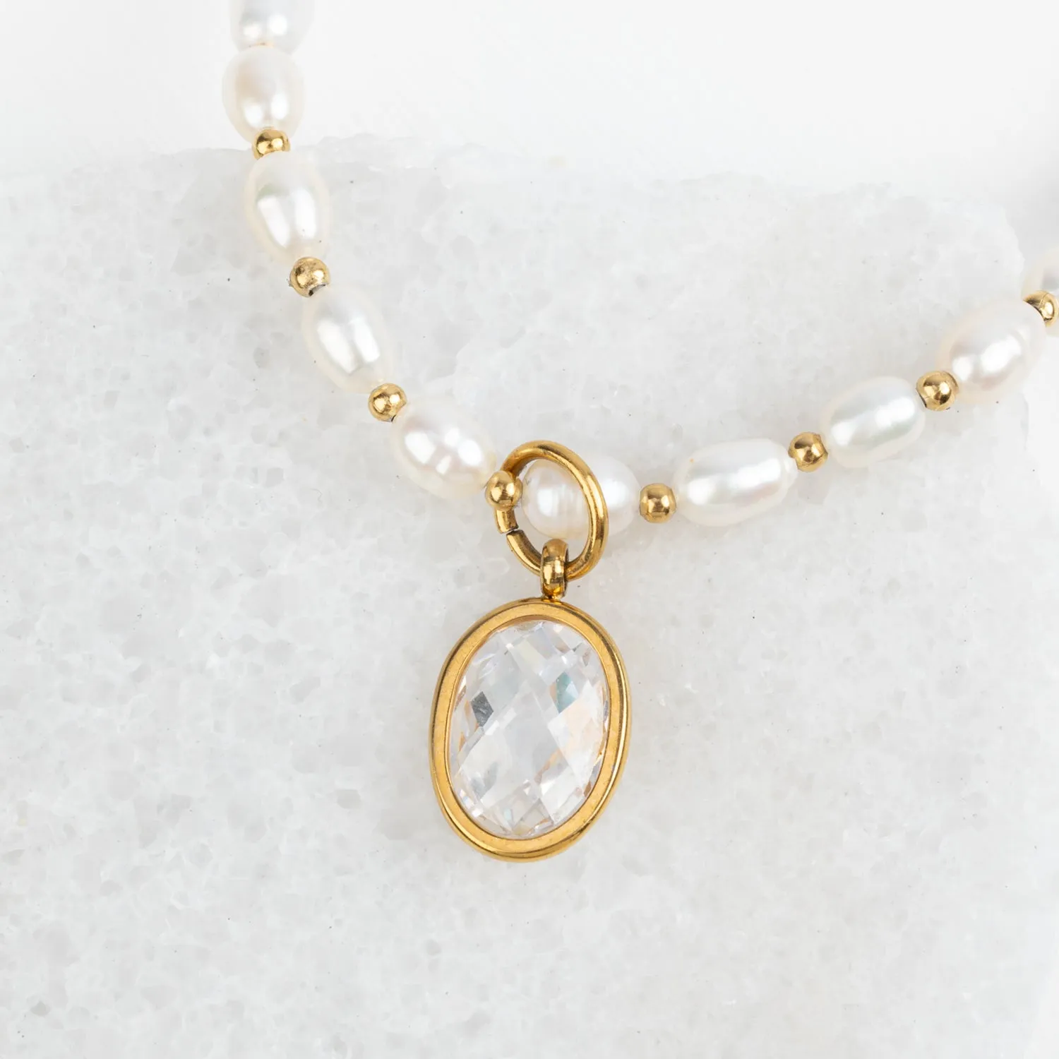 Pearl Charm Necklace sold by Starfish Project