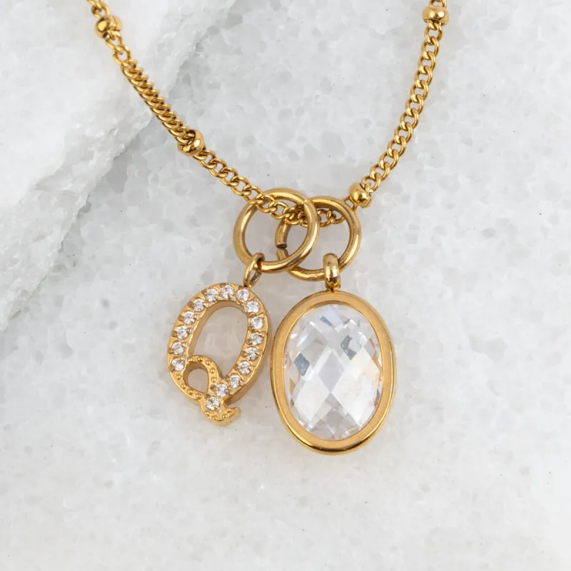 Custom Charm Necklace in 14K Gold sold by Starfish Project