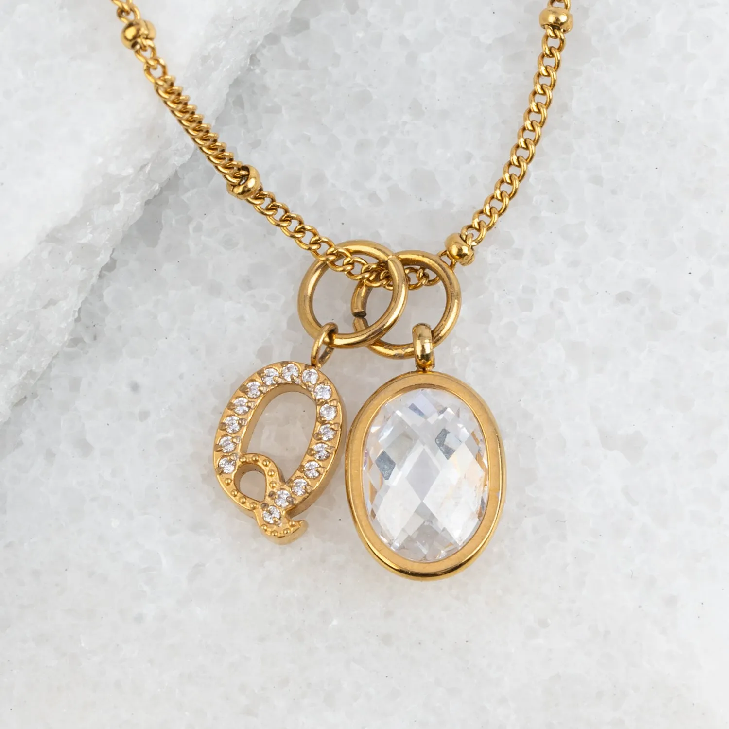 Custom Charm Necklace in 14K Gold sold by Starfish Project