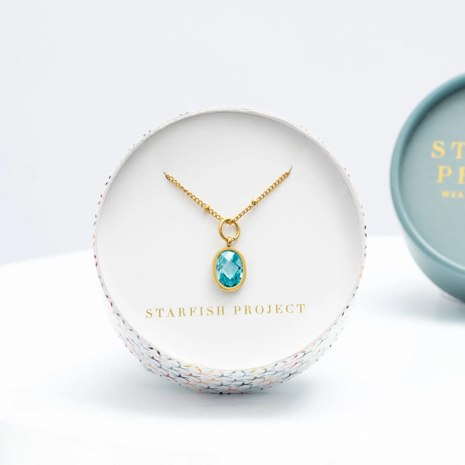 Turquoise Beaded Charm Necklace sold by Starfish Project product image thumbnail 4