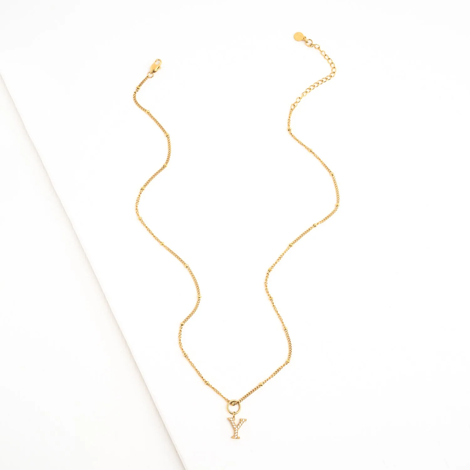 Y Initial Long Necklace sold by Starfish Project product image thumbnail 4
