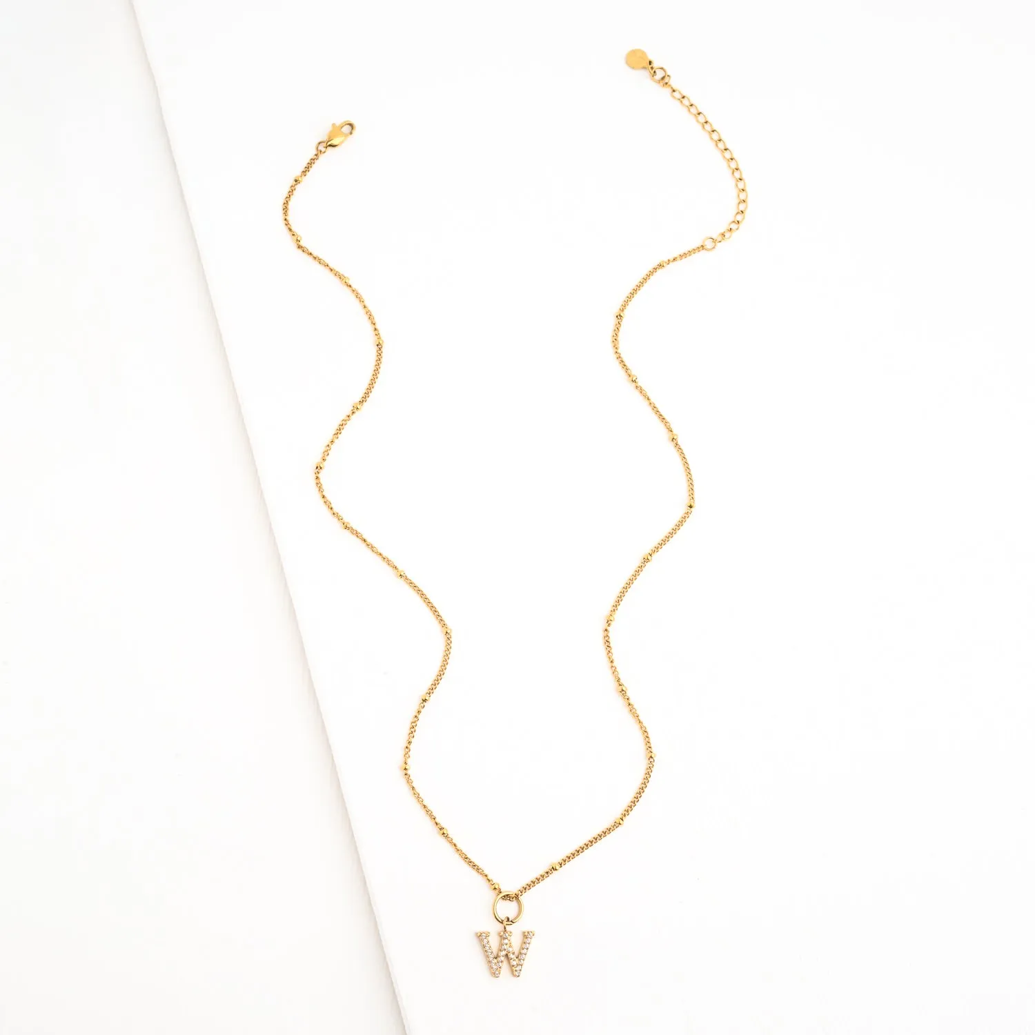 W Initial Long Necklace sold by Starfish Project product image thumbnail 4