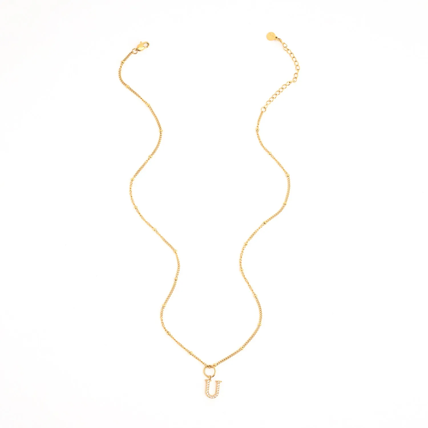 U Initial Long Necklace sold by Starfish Project product image thumbnail 4
