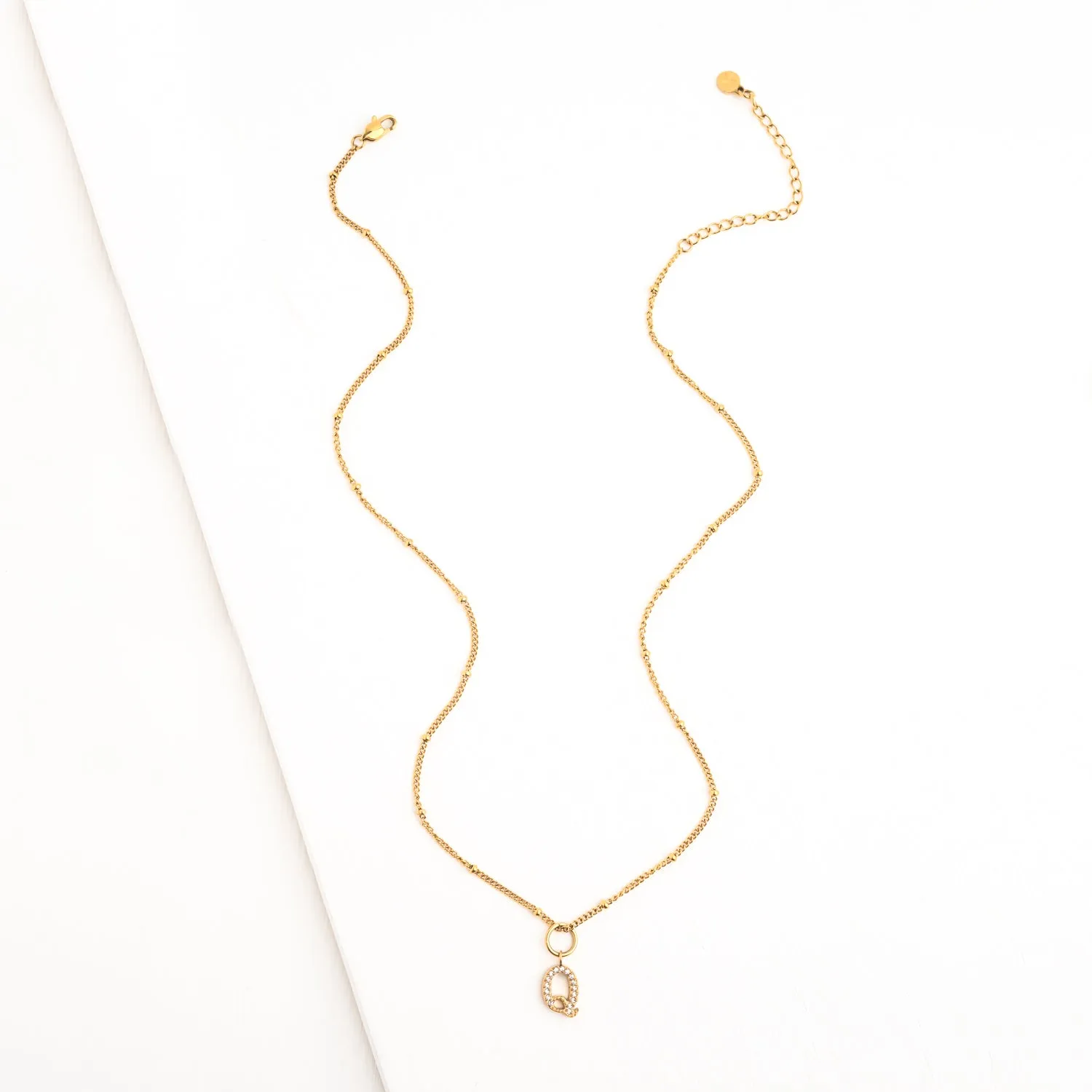 Q Initial Long Necklace sold by Starfish Project product image thumbnail 4