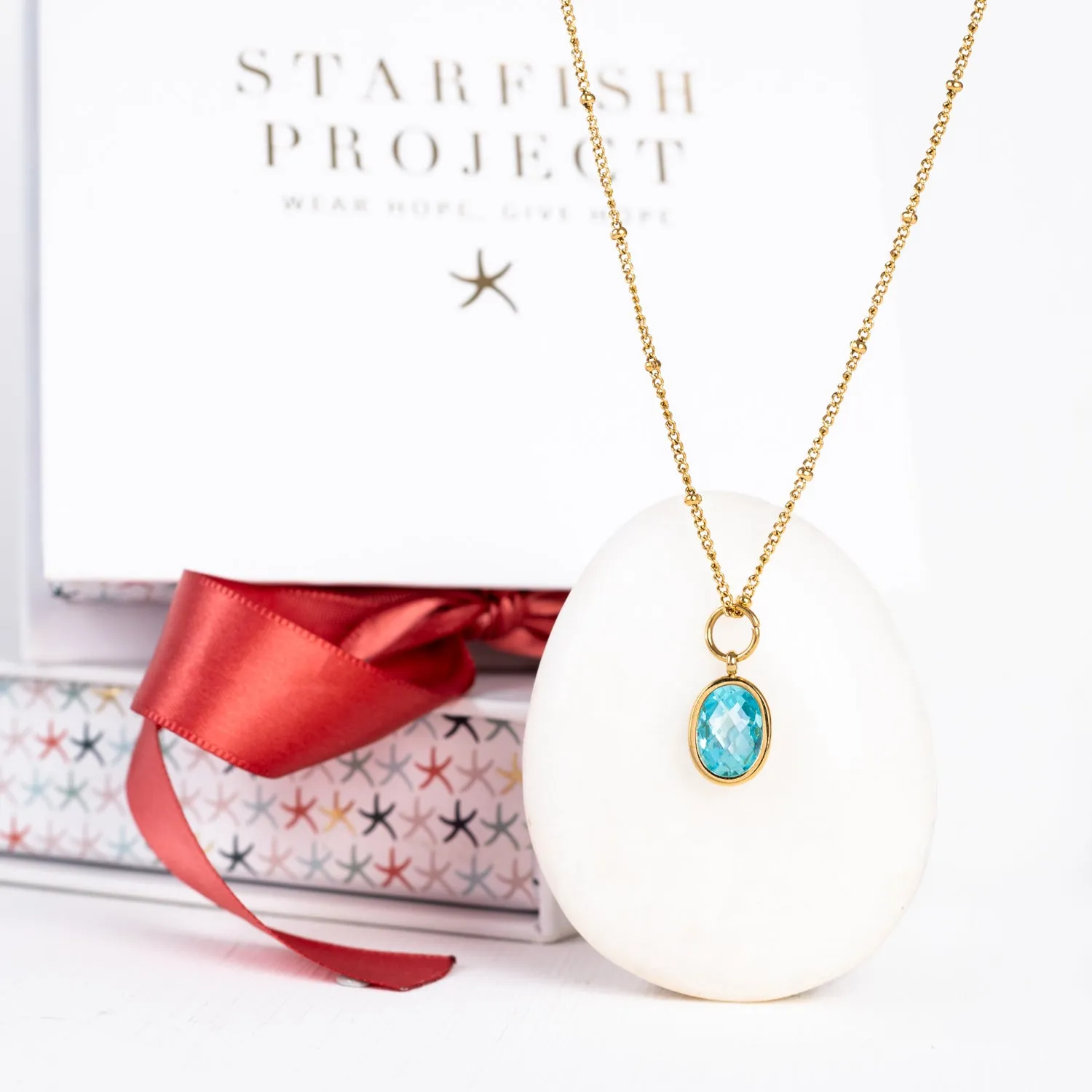 August Birthstone Long Necklace sold by Starfish Project product image thumbnail 2