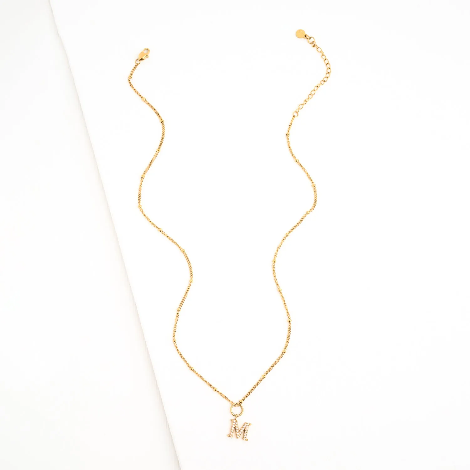 M Initial Long Necklace sold by Starfish Project product image thumbnail 4