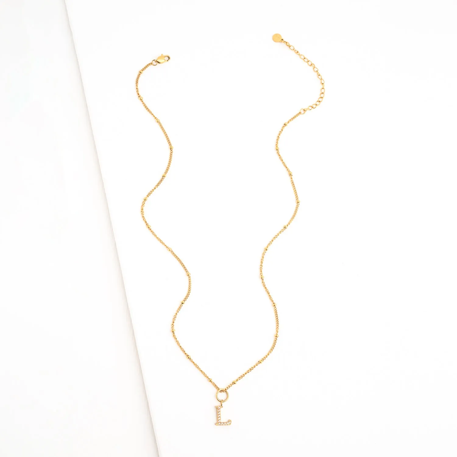L Initial Long Necklace sold by Starfish Project product image thumbnail 4
