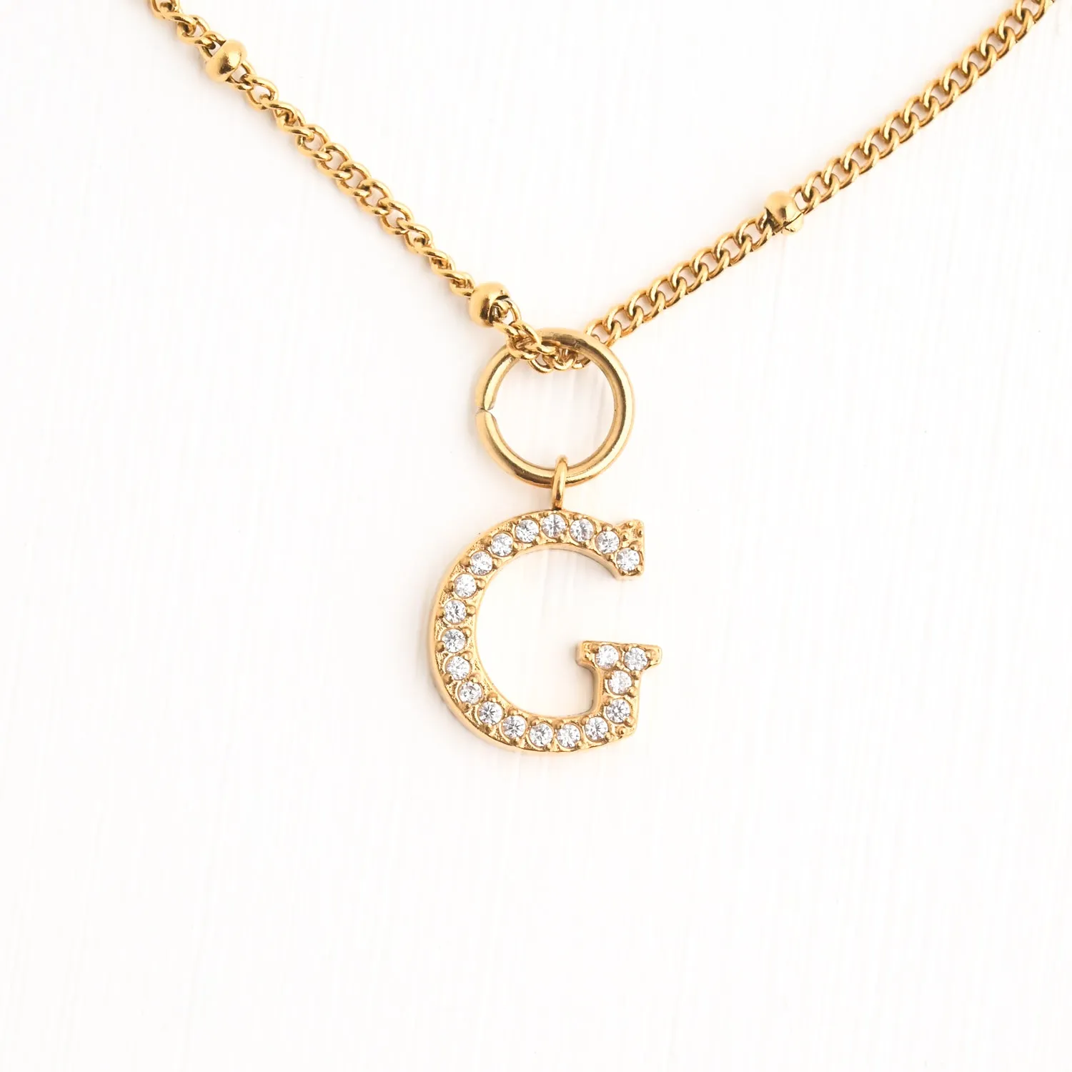 G Initial Long Necklace sold by Starfish Project