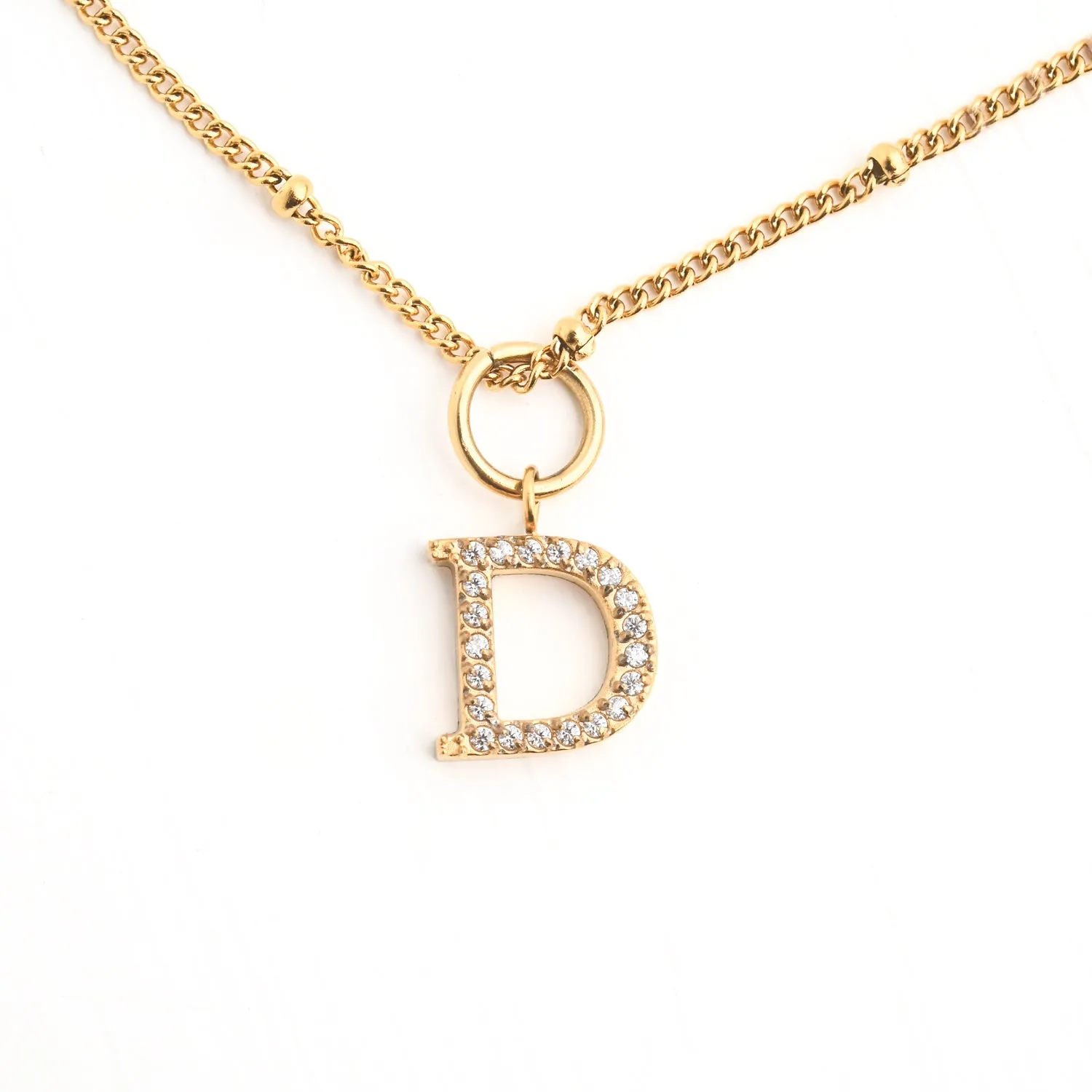 D Initial Long Necklace sold by Starfish Project