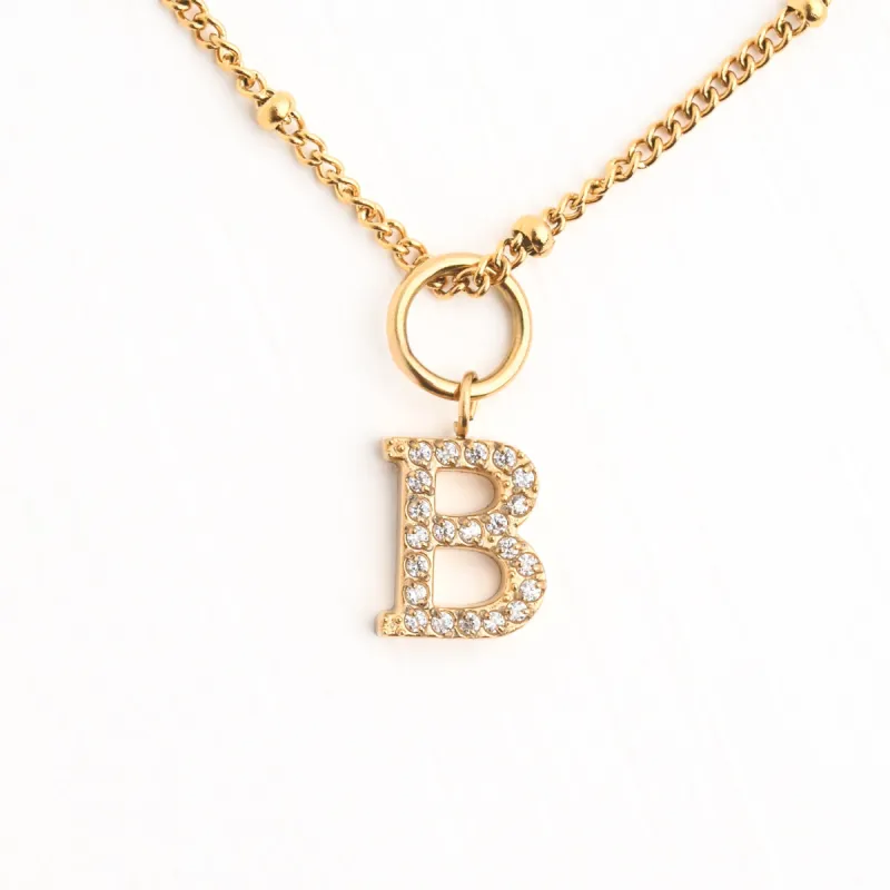 B Initial Long Necklace sold by Starfish Project