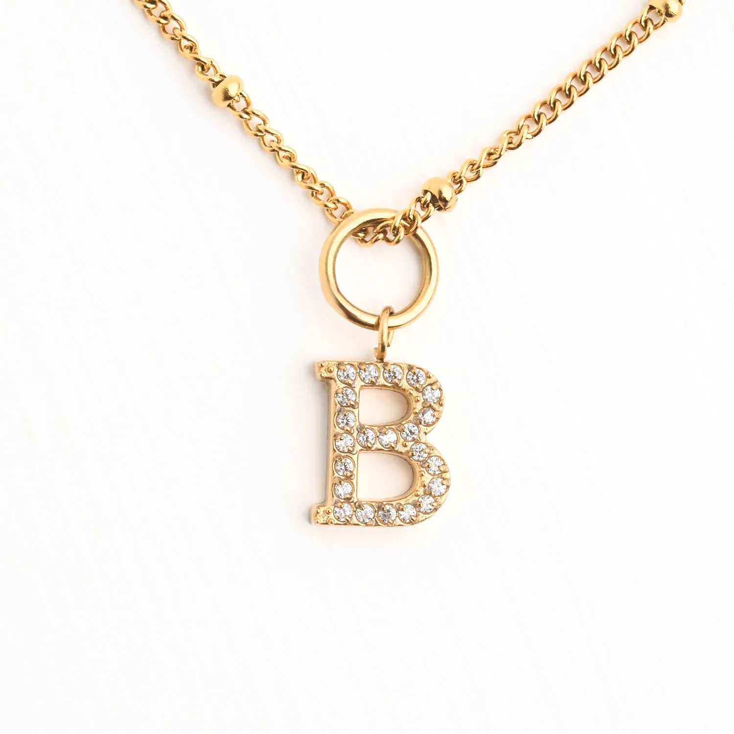 B Initial Long Necklace sold by Starfish Project