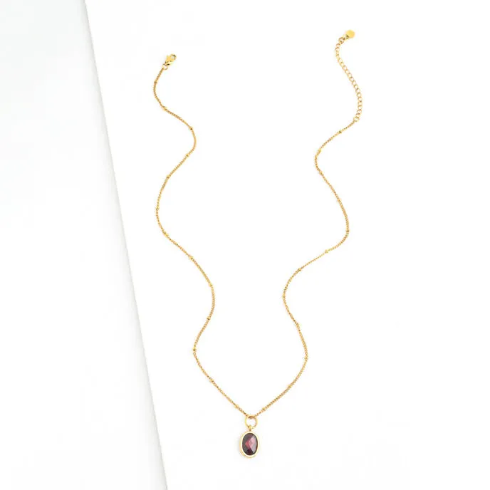 January Birthstone Long Necklace sold by Starfish Project product image thumbnail 4