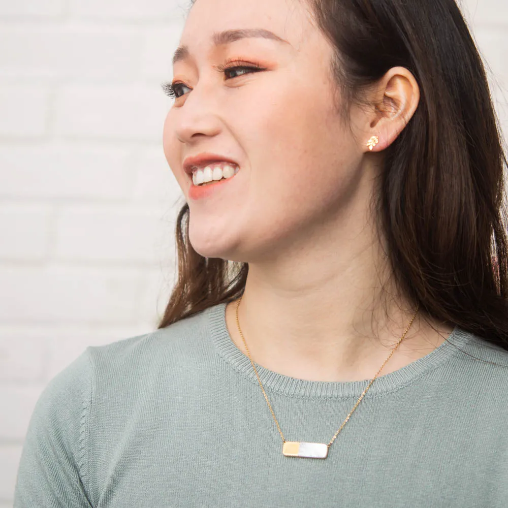 Rowen Leaf Studs sold by Starfish Project product image thumbnail 2