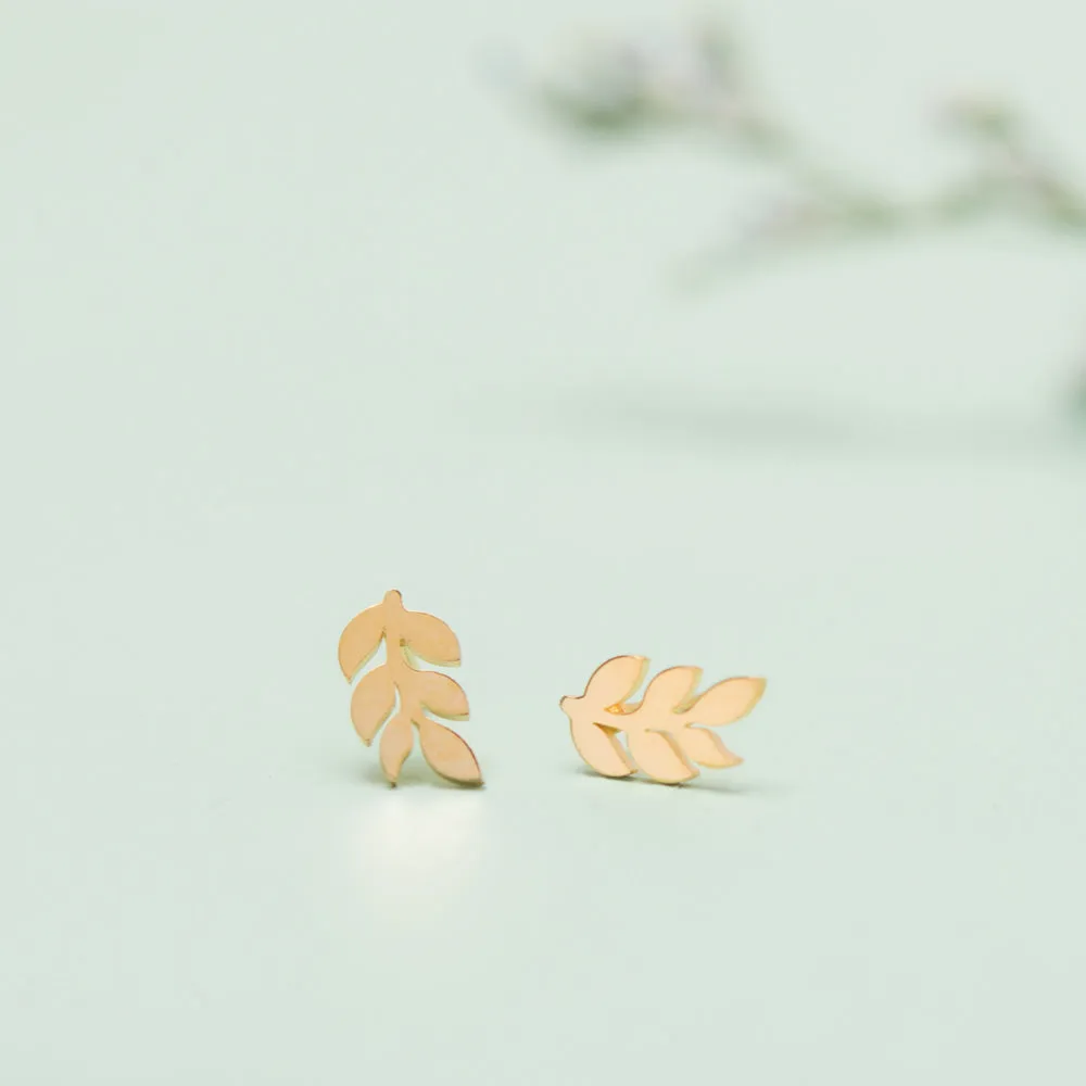 Rowen Leaf Studs sold by Starfish Project product image thumbnail 5