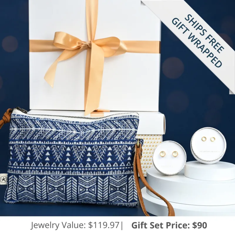 Amara Gift Set in Indigo sold by Starfish Project