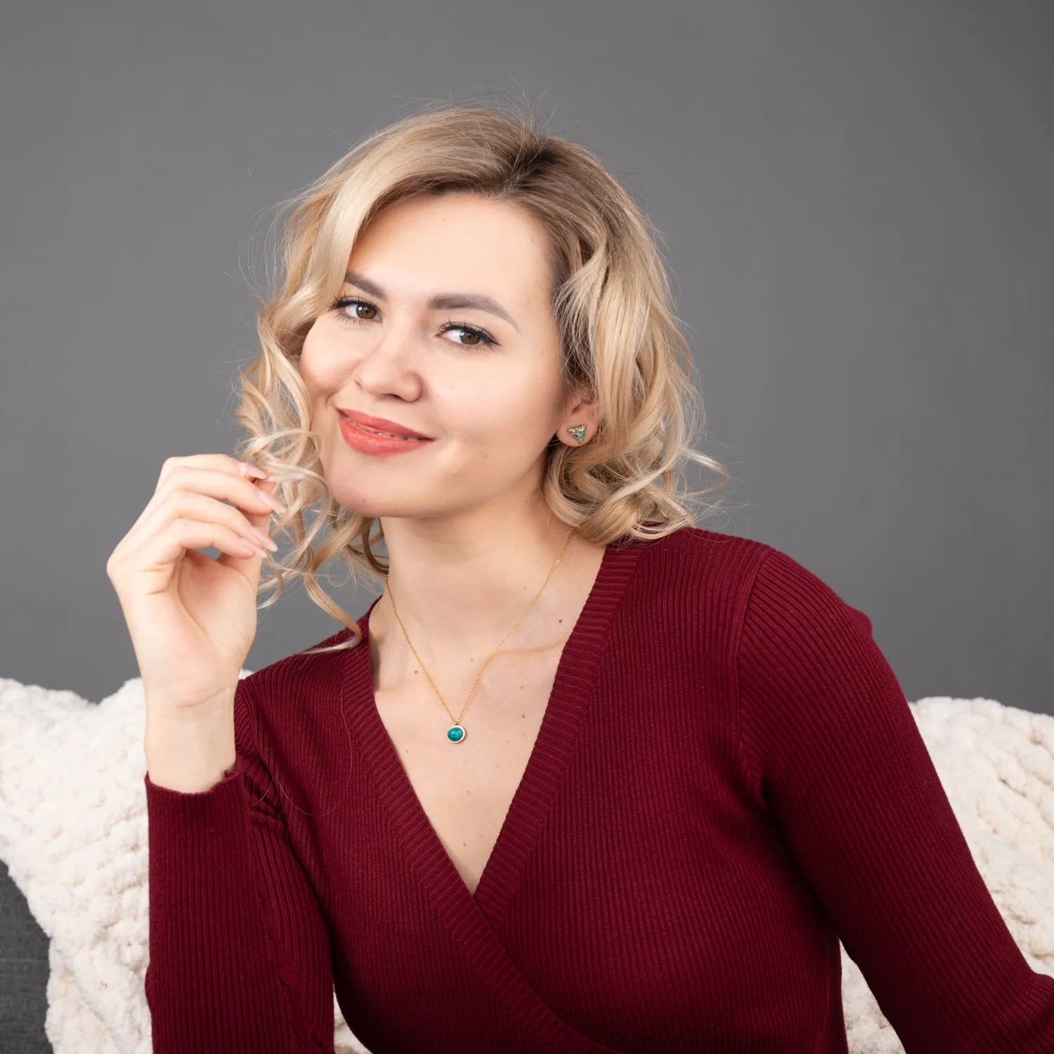 Hopeful Glow Necklace in Turquoise sold by Starfish Project product image thumbnail 2