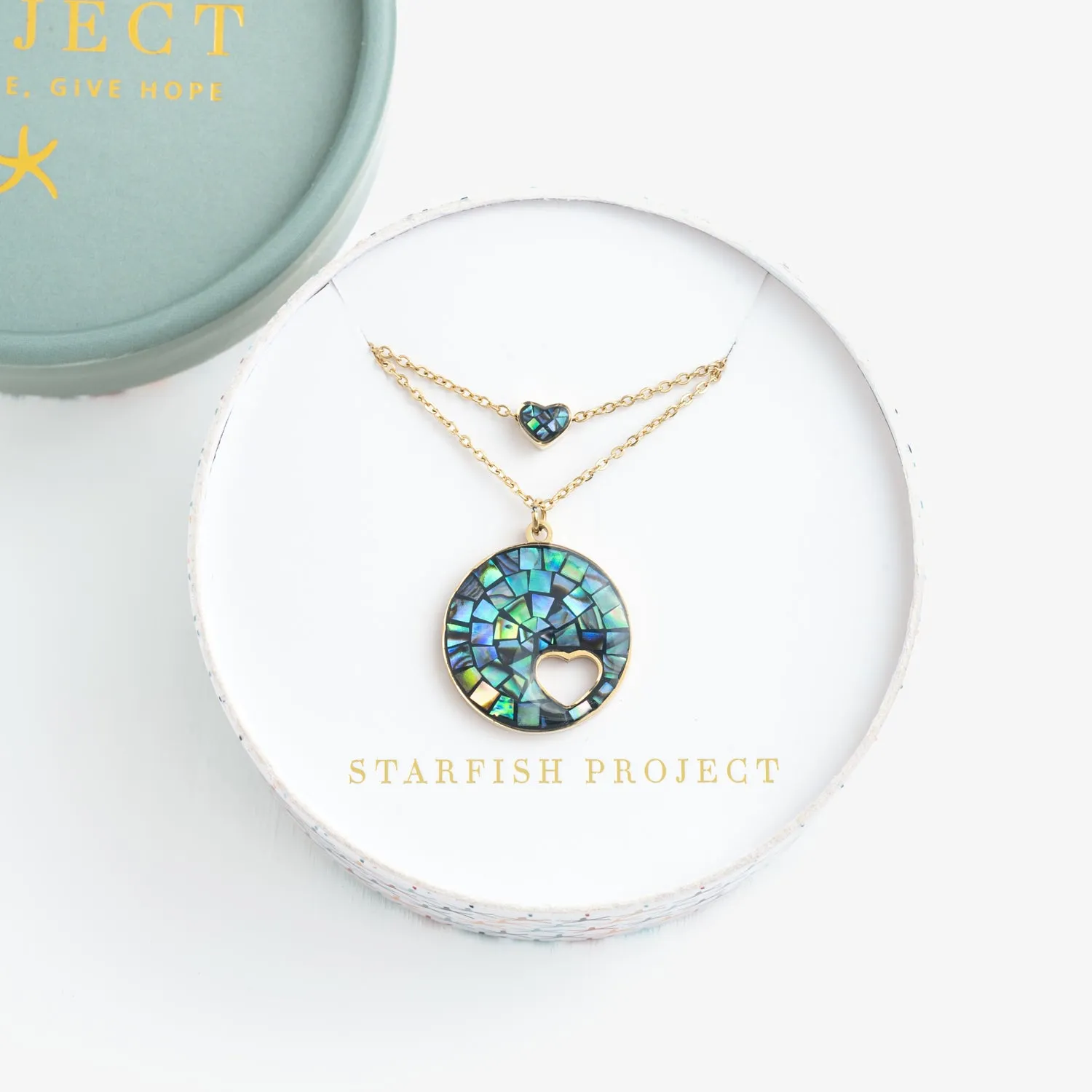 Journey Together Necklace Set in Captivating Abalone sold by Starfish Project product image thumbnail 3