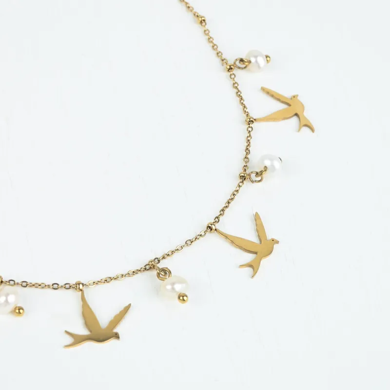 Wings of Hope Pearl Necklace sold by Starfish Project