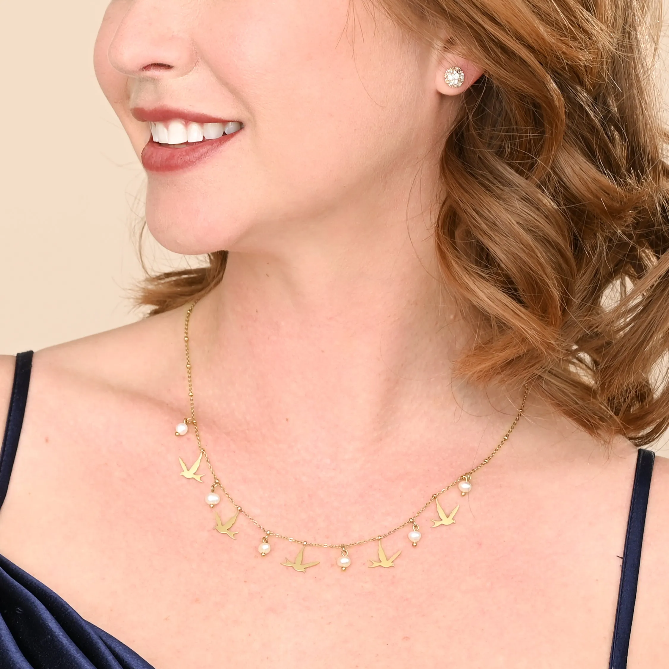 Wings of Hope Pearl Necklace sold by Starfish Project product image thumbnail 2