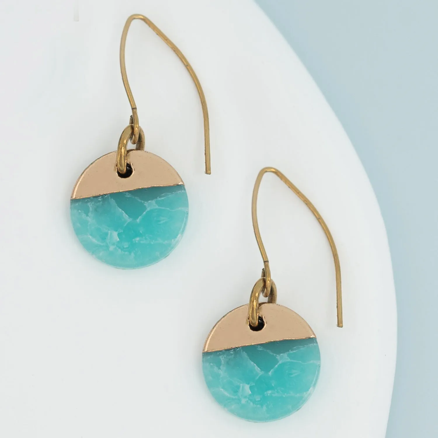 Refresh Earrings in Aqua sold by Starfish Project product image thumbnail 4