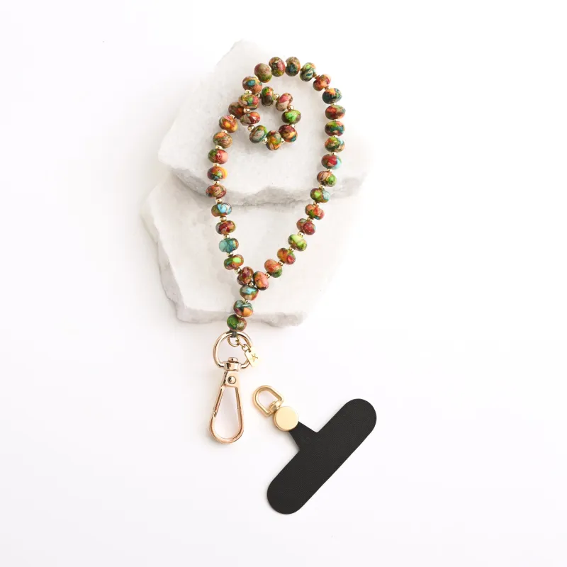 Sedona Emperor Stone Beaded Phone Wrist Strap sold by Starfish Project