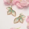 Flourish Mint Leaf Earrings sold by Starfish Project