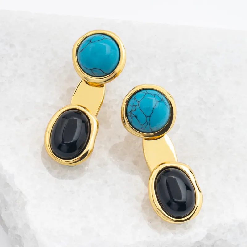 Eclipse Turquoise Ear Jackets sold by Starfish Project