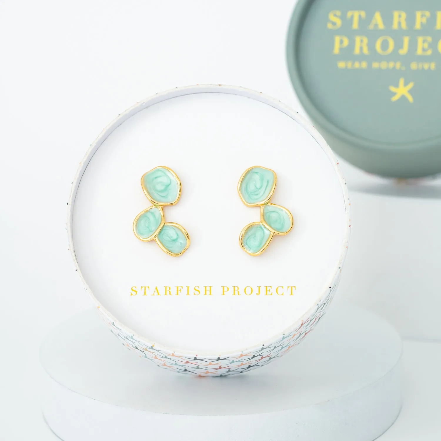 Hope Echo Earrings in Mint sold by Starfish Project product image thumbnail 3