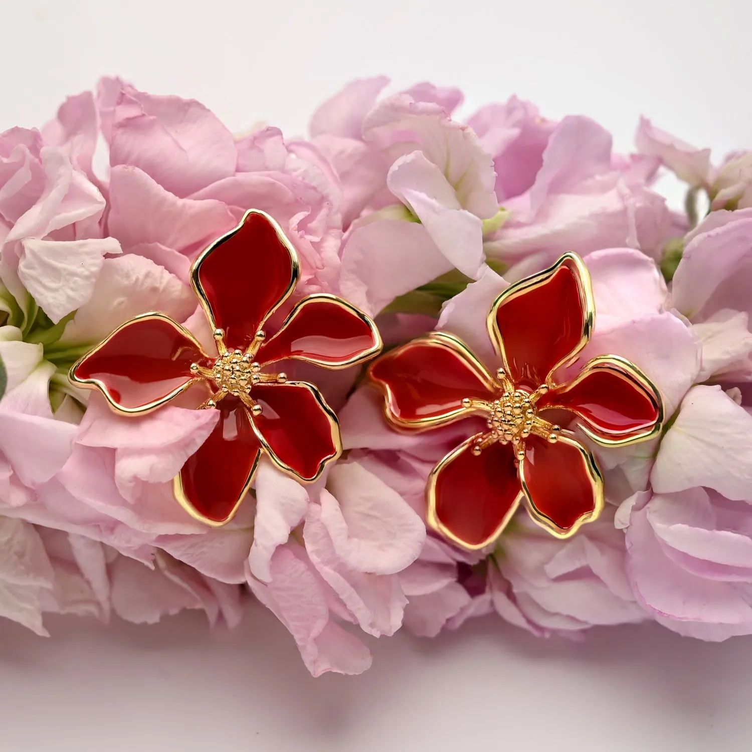 Bloom Earrings in Red sold by Starfish Project product image thumbnail 5