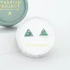Ellie Triangle Turquoise Studs in Sterling Silver sold by Starfish Project