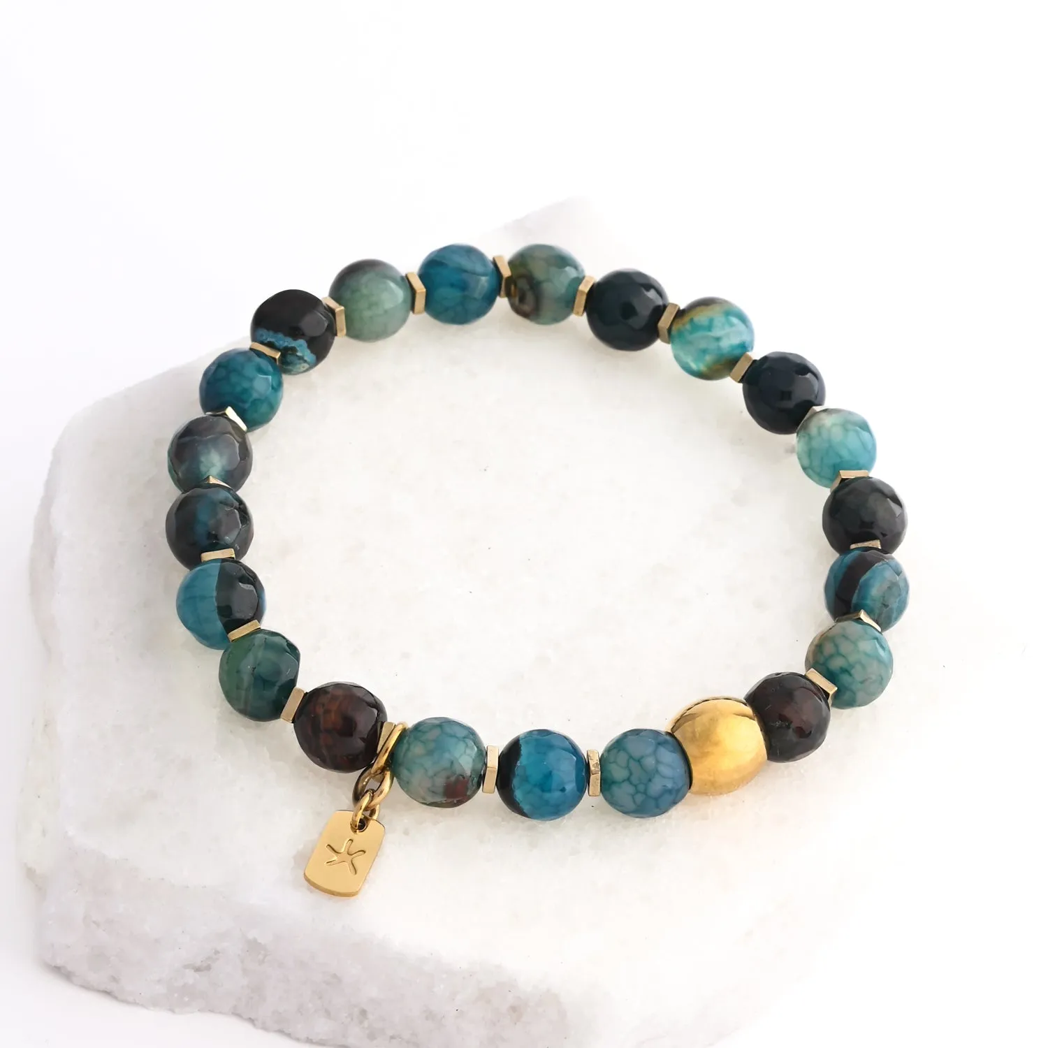 Ewa Beaded Green Agate Bracelet sold by Starfish Project