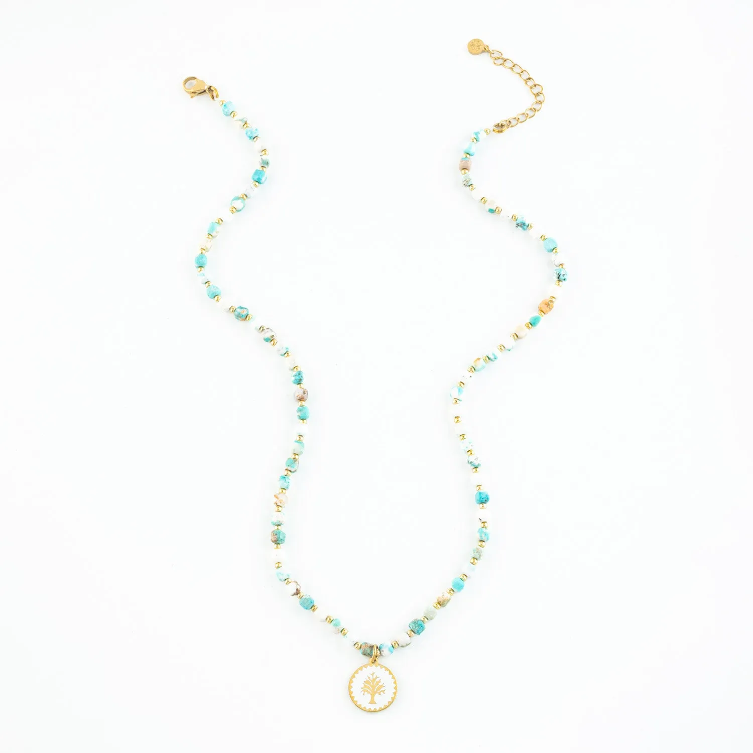 Strong Oak Turquoise Beaded Necklace sold by Starfish Project product image thumbnail 3