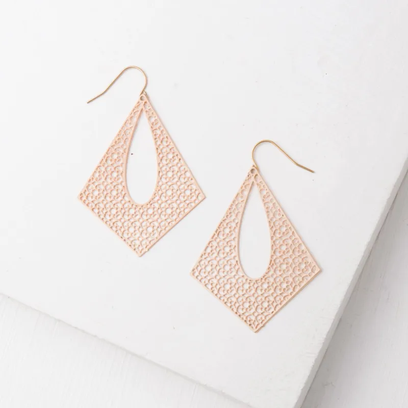 Everly Gold Filigree Dangle Earrings sold by Starfish Project