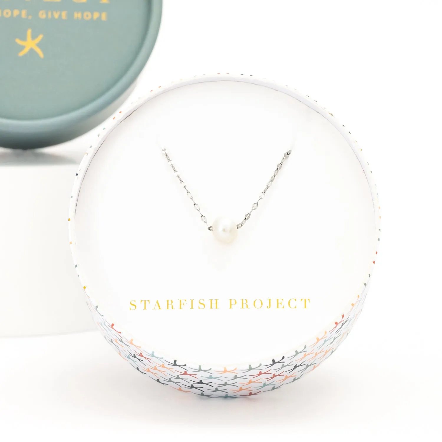 Annie Silver Pearl Necklace sold by Starfish Project product image thumbnail 3