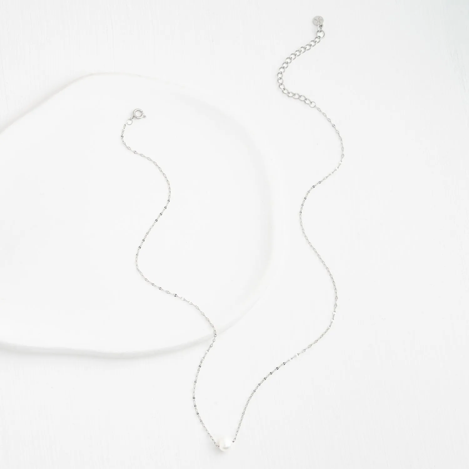 Annie Silver Pearl Necklace sold by Starfish Project product image thumbnail 4