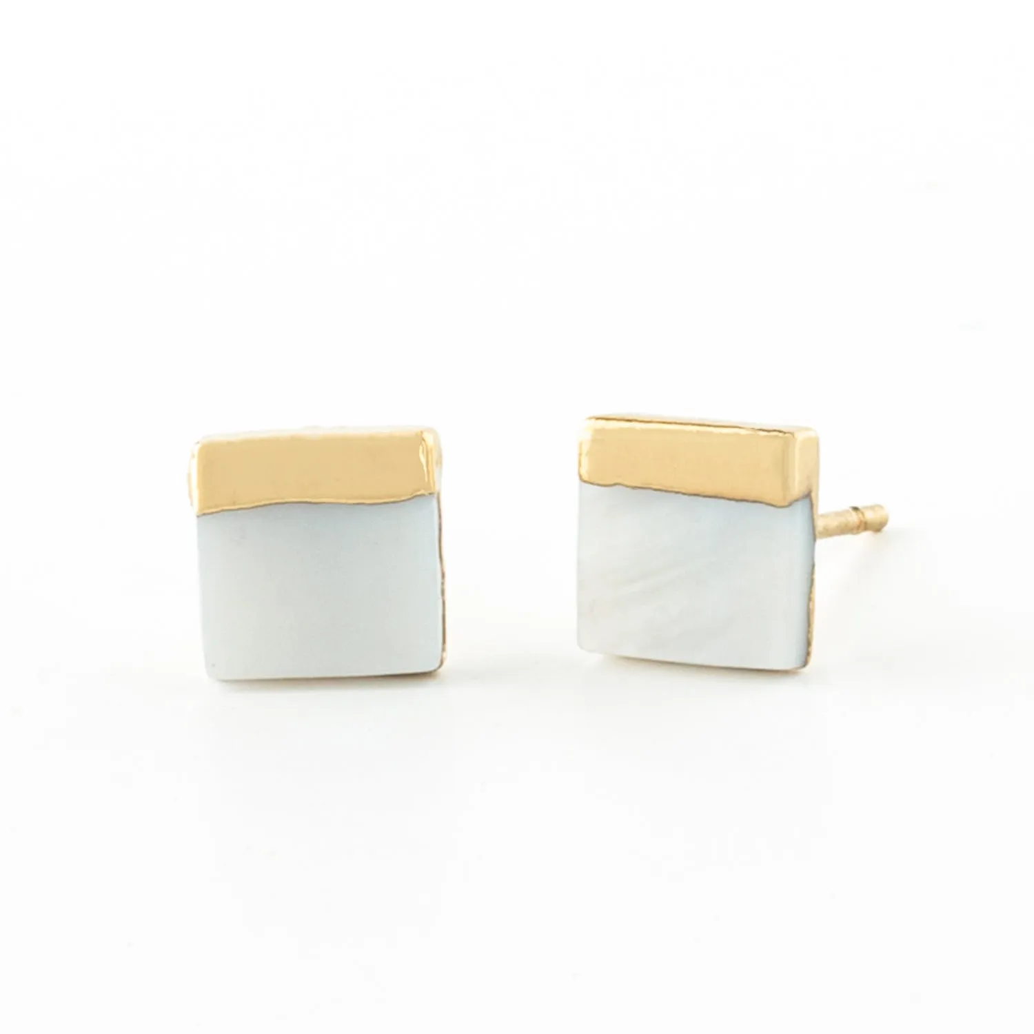 Kelly Mother of Pearl Stud Earrings sold by Starfish Project