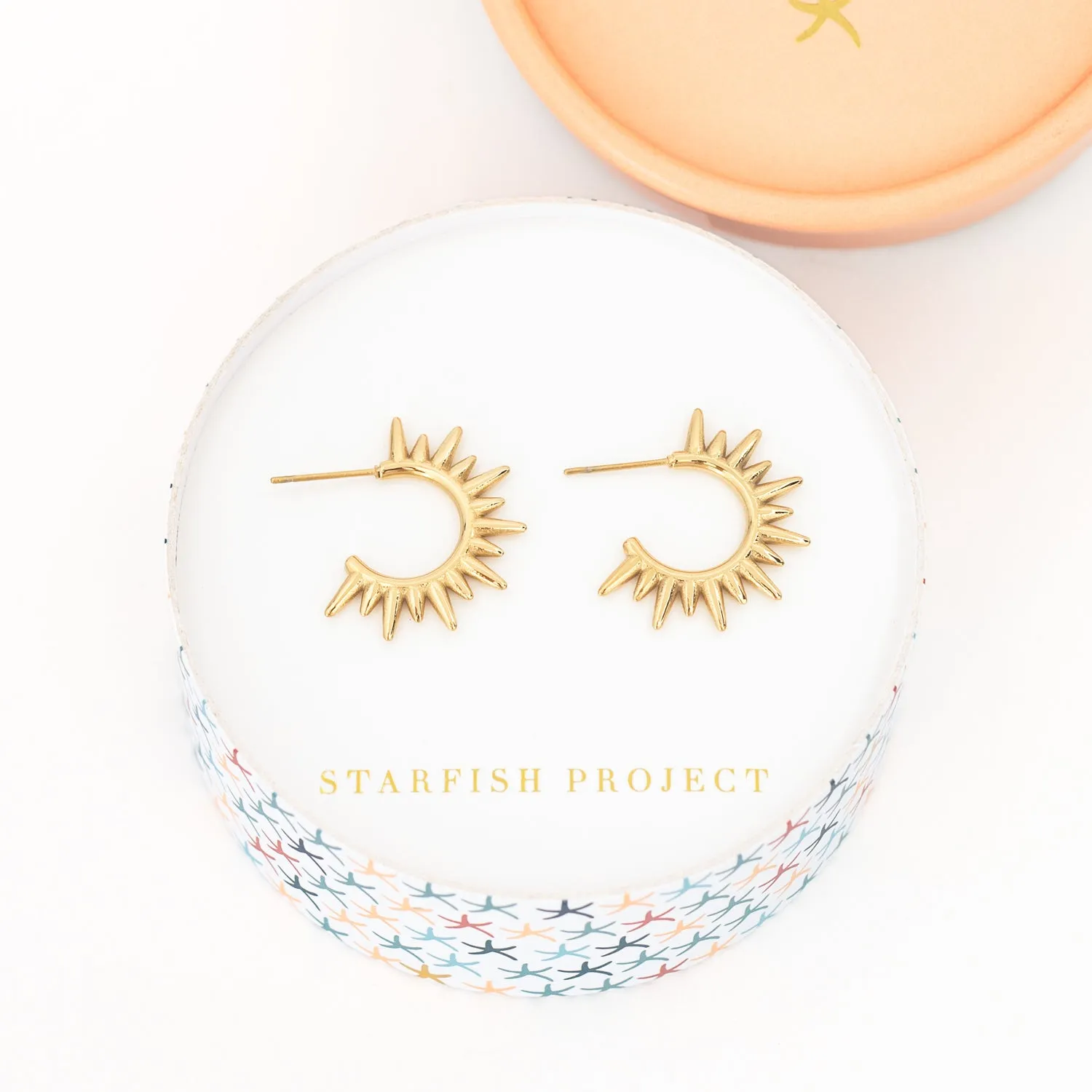 Glow Up Hoop Earrings sold by Starfish Project product image thumbnail 2