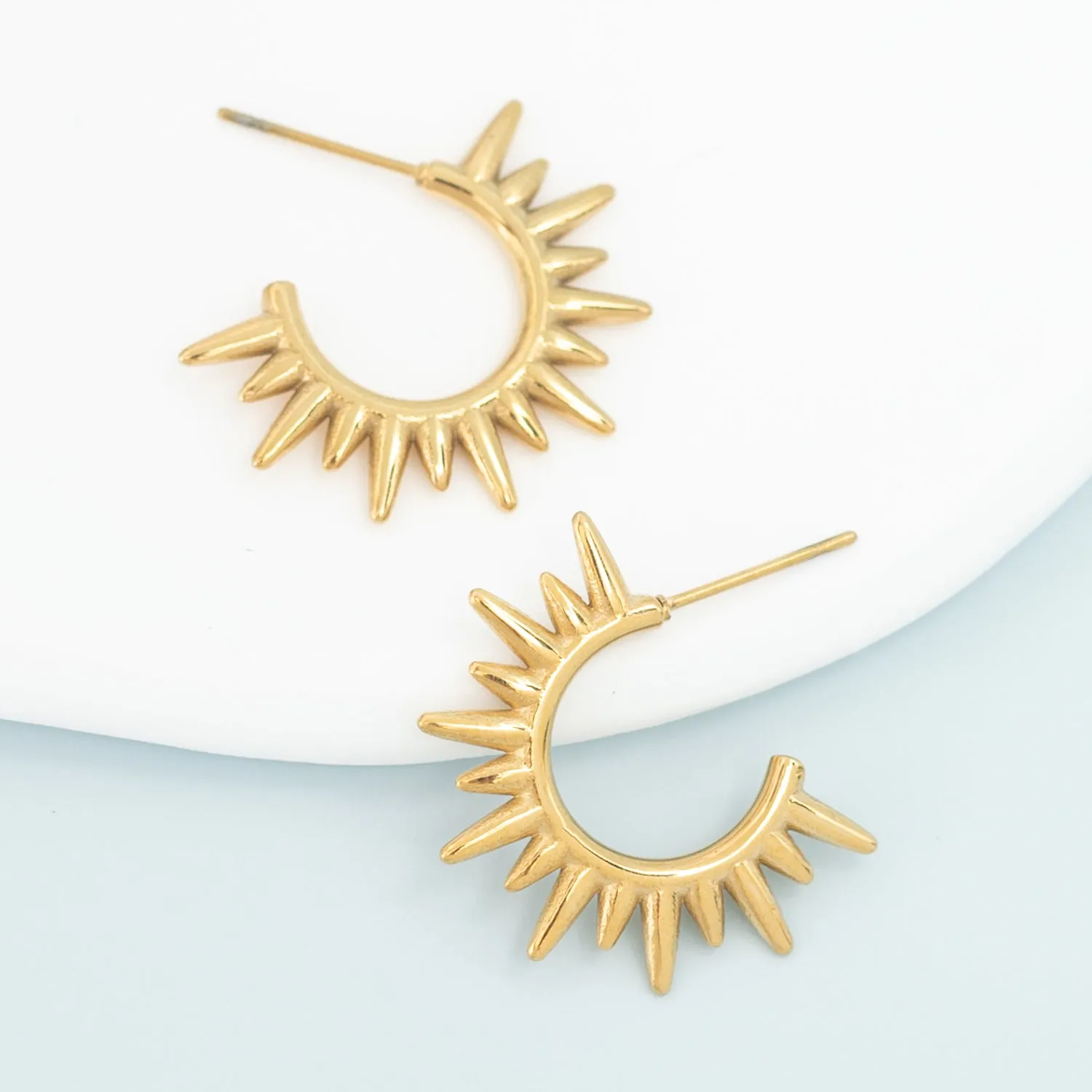 Glow Up Hoop Earrings sold by Starfish Project product image thumbnail 4