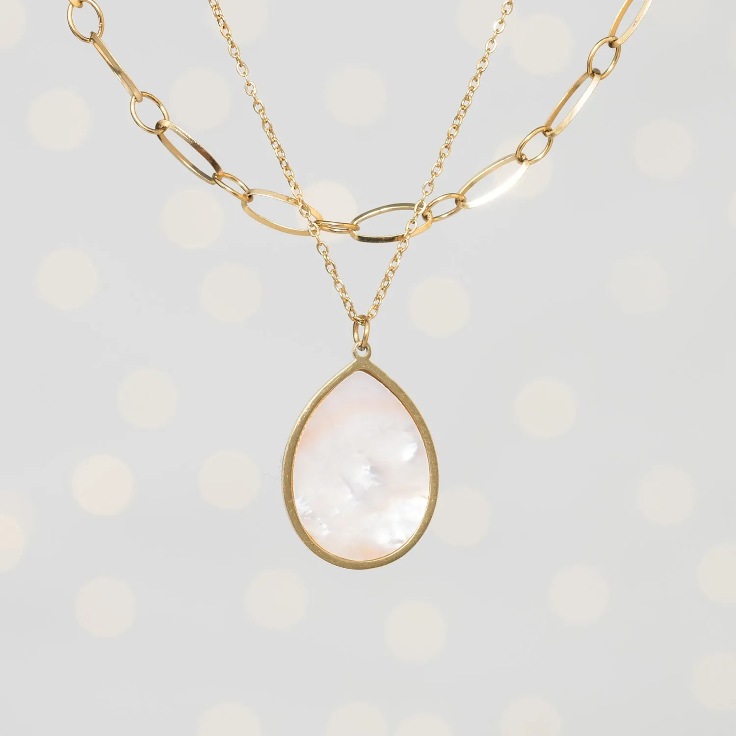 Holly Layered Mother-of-Pearl Necklaces sold by Starfish Project product image thumbnail 5