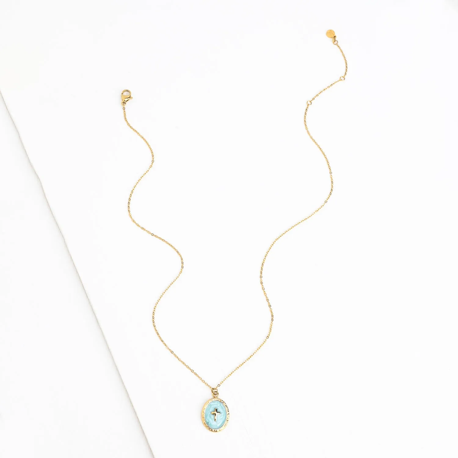 Shine Bright Cross Pendant in Mint sold by Starfish Project product image thumbnail 5