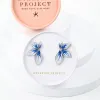 Flourish Blue & Silver Leaf Earrings sold by Starfish Project