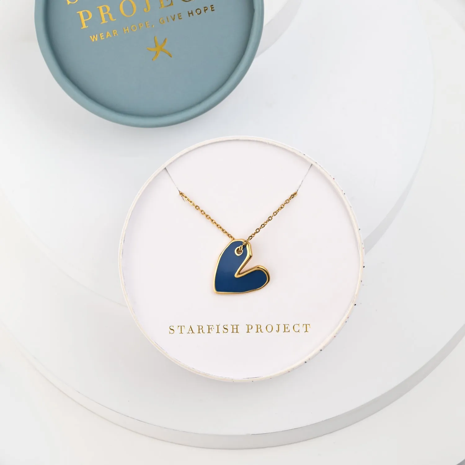 Heart of Freedom Necklace 💙 sold by Starfish Project product image thumbnail 3