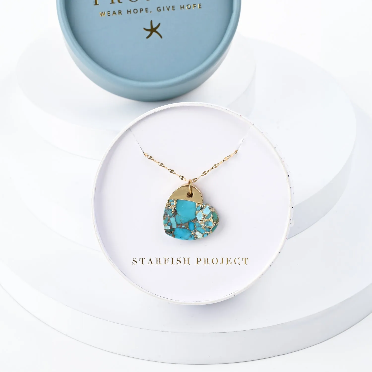 Hope Restored Turquoise Necklace sold by Starfish Project product image thumbnail 3