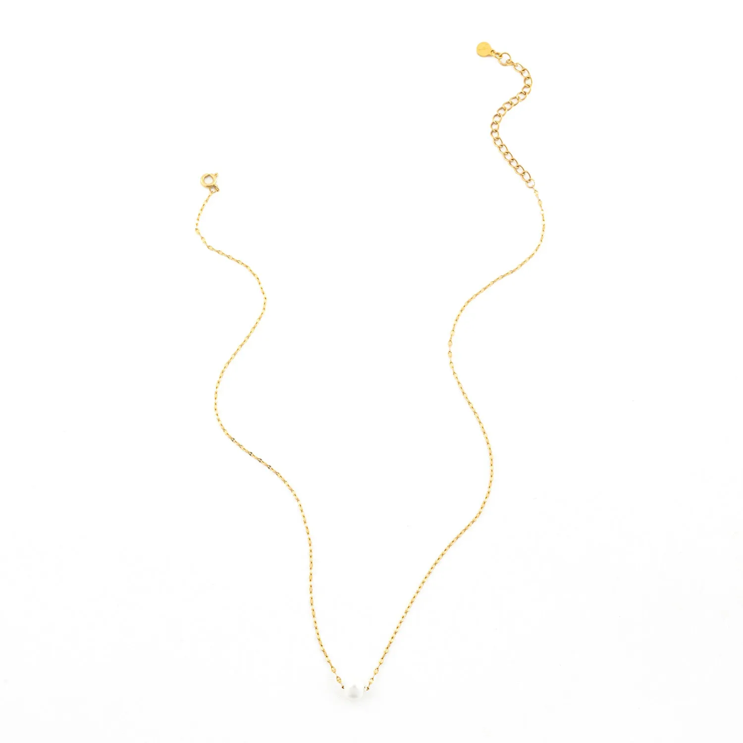 Annie Gold Pearl Necklace sold by Starfish Project product image thumbnail 3