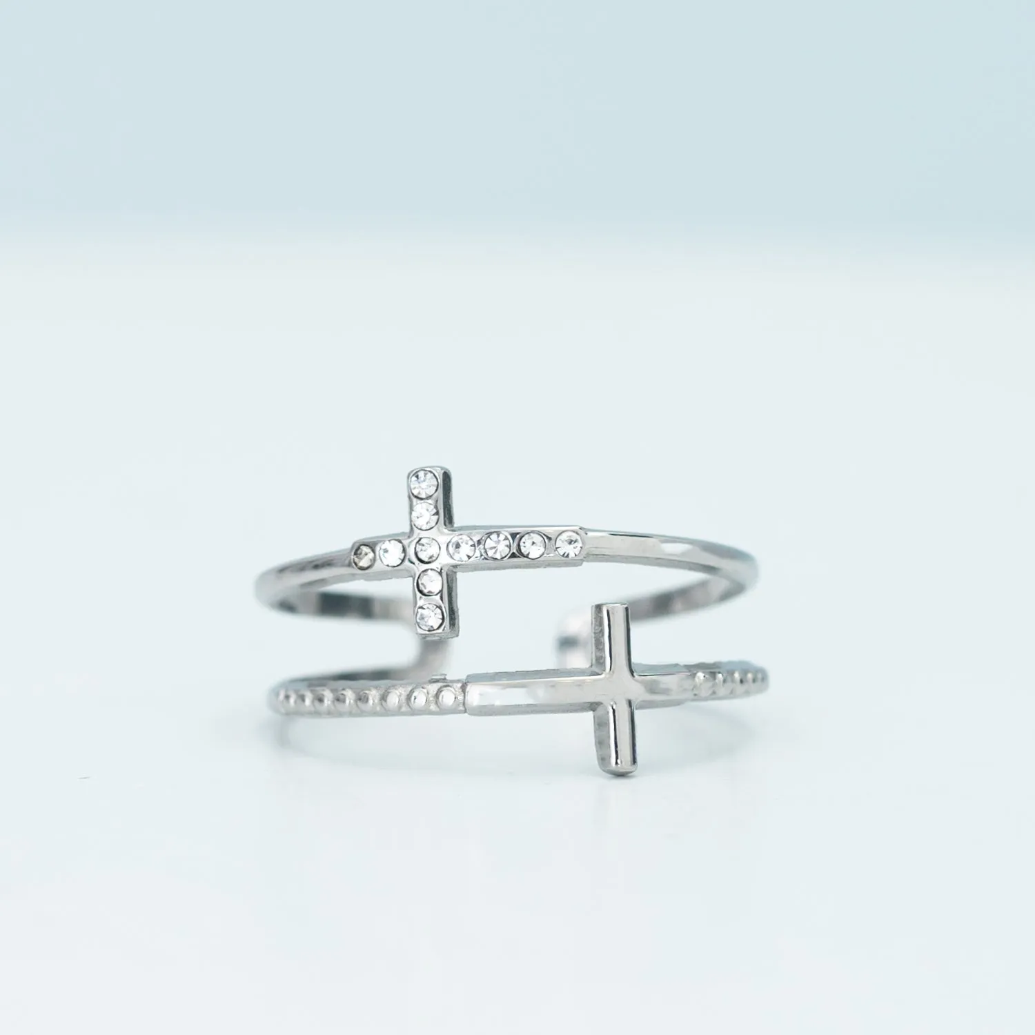 Silver Cross Serenity Ring sold by Starfish Project product image thumbnail 4